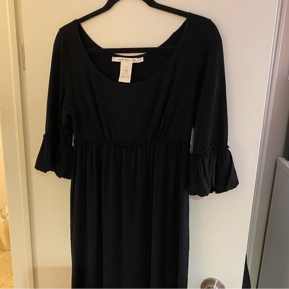 NWOT Max Studio Black Stretch All Season Vintage Empire Dress Size Small - Picture 12 of 13